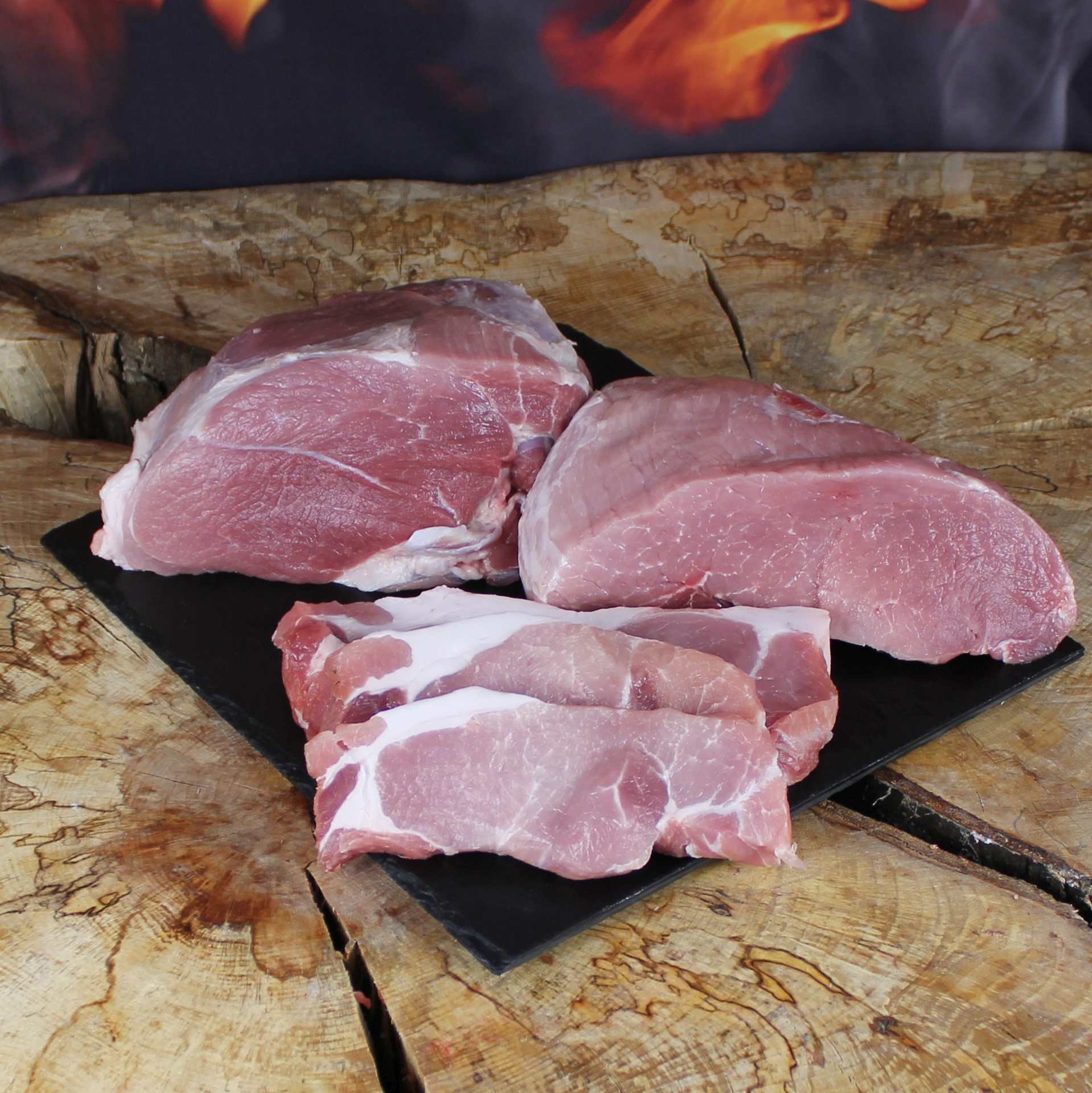 Produktfoto: Schweinefleisch Zuschnitte für Küche und Grill